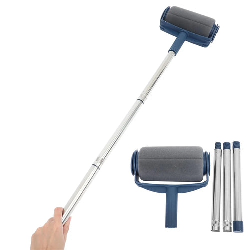 Paint Roller Brush Set with Extension Pole for Latex Paint Wall Ceiling Furniture Roller Brush - 1