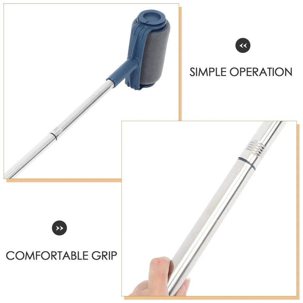 Paint Roller Brush Set with Extension Pole for Latex Paint Wall Ceiling Furniture Roller Brush - 5