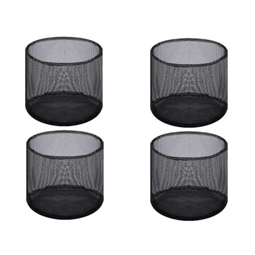 4Pcs PVC Mesh Aquatic Plant Grow Bags Reusable Planting Bags Breathable for Garden Pond - Circle - 1