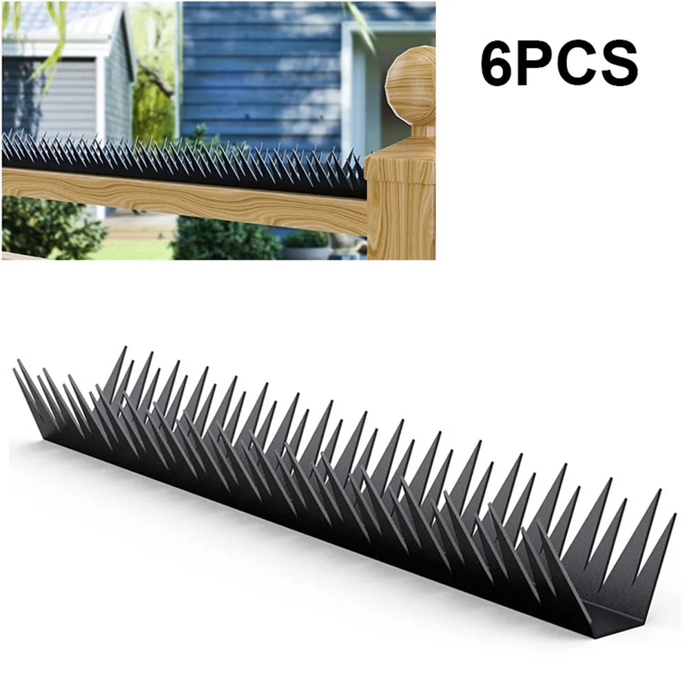6Pcs 40cm Anti-Climb Fence Spikes Metal Fence Wall Spikes Rustproof Anti-Theft for Outdoor Garden Home Security - 1