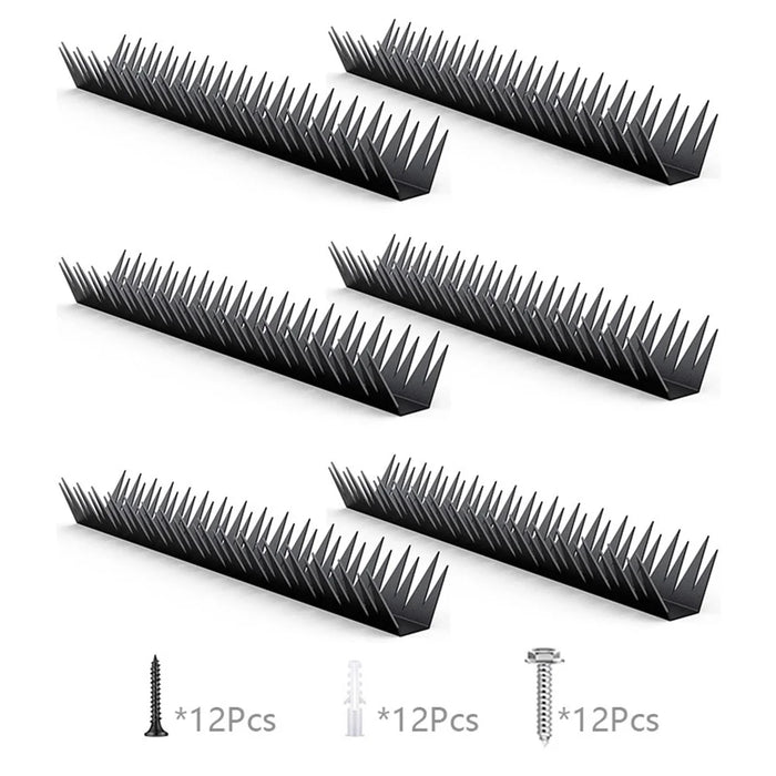 6Pcs 40cm Anti-Climb Fence Spikes Metal Fence Wall Spikes Rustproof Anti-Theft for Outdoor Garden Home Security - 5