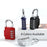 840 Zinc Alloy 4-Digit Combination Padlock Waterproof Rustproof Anti-Theft Lock for Home Dormitory Warehouse - Black - 6