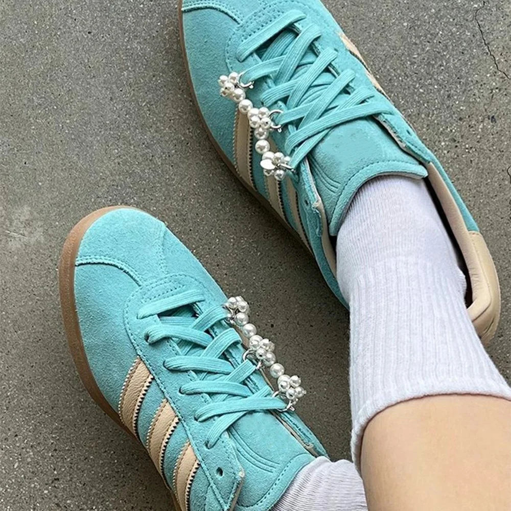 Pearl Flower Shoe Charms DIY Sneaker Shoelace Decoration for Sports Shoes Accessories - 3
