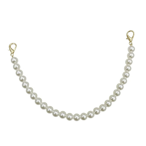 30cm Pearl Chain Accessory Versatile Decorative Pearl Chain Strap for Bags and Shoes - Gold - 1
