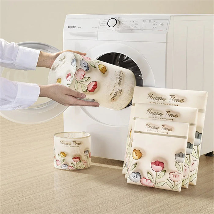 3Pcs Mesh Laundry Bags for Bras / Underwear 17 x 16cm Washing Machine Wash Bags Protective Anti-Deformation Mesh Wash Bag - 2