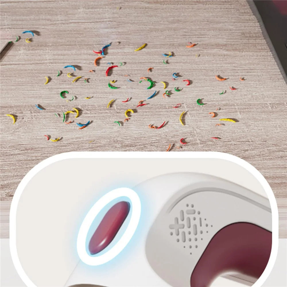 Mini Desktop Multifunctional Vacuum Cleaner USB Rechargeable Portable Cleaner with Strong Suction for Office Home - Red - 3