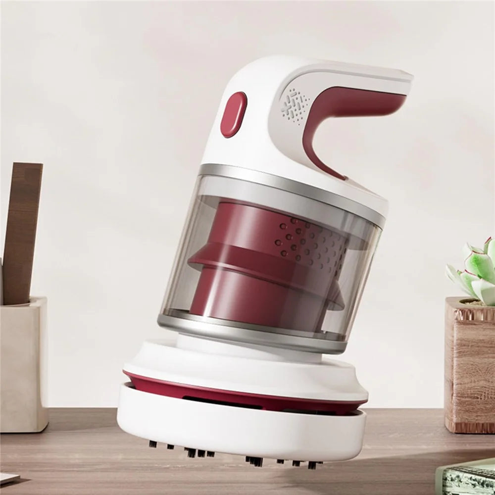 Mini Desktop Multifunctional Vacuum Cleaner USB Rechargeable Portable Cleaner with Strong Suction for Office Home - Red - 7