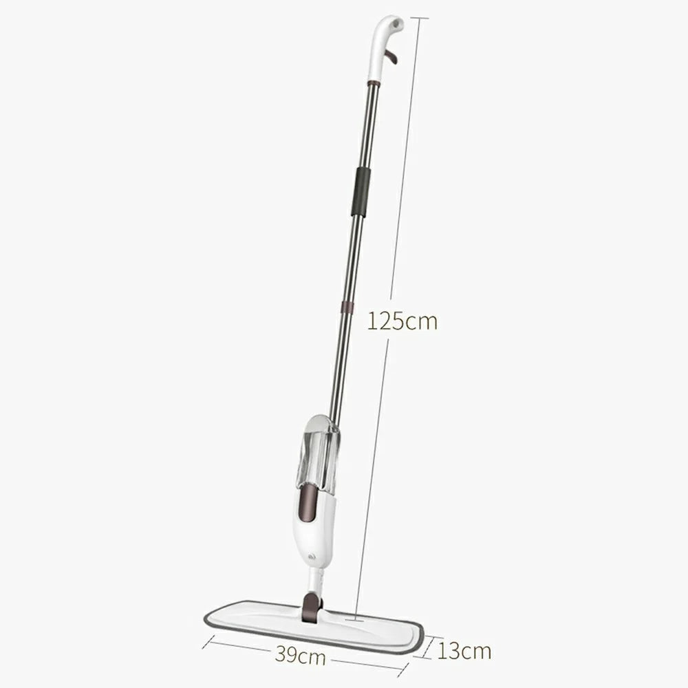Water Spray Mop Dry Wet Dual-Use Floor Mop with 2 Replacement Microfiber Pads - 7
