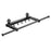 Retractable Clothes Drying Pole with 6 Hooks No-Drill Foldable Suction Cup Rack for Balcony Bathroom - Black - 2