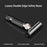 8-Speed Manual Adjustable Razor Double-Sided Safety Old-Fashioned Shaver with 10 Replacement Blades - Glossy Black - 4