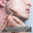 Men Manual Vintage Razor Ergonomic Metal Double-Sided Shaver with Base and 10 Replacement Blades - Rose Gold - 2