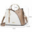 Crossbody Bag for Women Handbag Shoulder Tote Versatile Large Capacity Ladies Purse - White / Khaki - 5