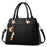 Crossbody Bag Large Capacity Shoulder Handbag Tote for Women Simple Style Versatile Design - Black - 1