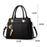 Crossbody Bag Large Capacity Shoulder Handbag Tote for Women Simple Style Versatile Design - Black - 6