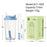 710ml Tritan Straw Tumbler For Boba Tea  /  Smoothies  /  Beer Wide Mouth Telescopic Straw (BPA Free, FDA Certified) - Baby Blue - 4