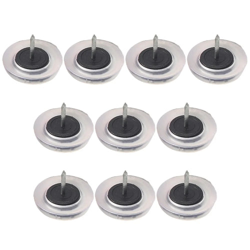 10Pcs PVC Plastic Furniture Feet Nails Protector Ground Chair Leg Floor Nail Anti-skid Sofa Table Bottom Pad - Transparent - 1