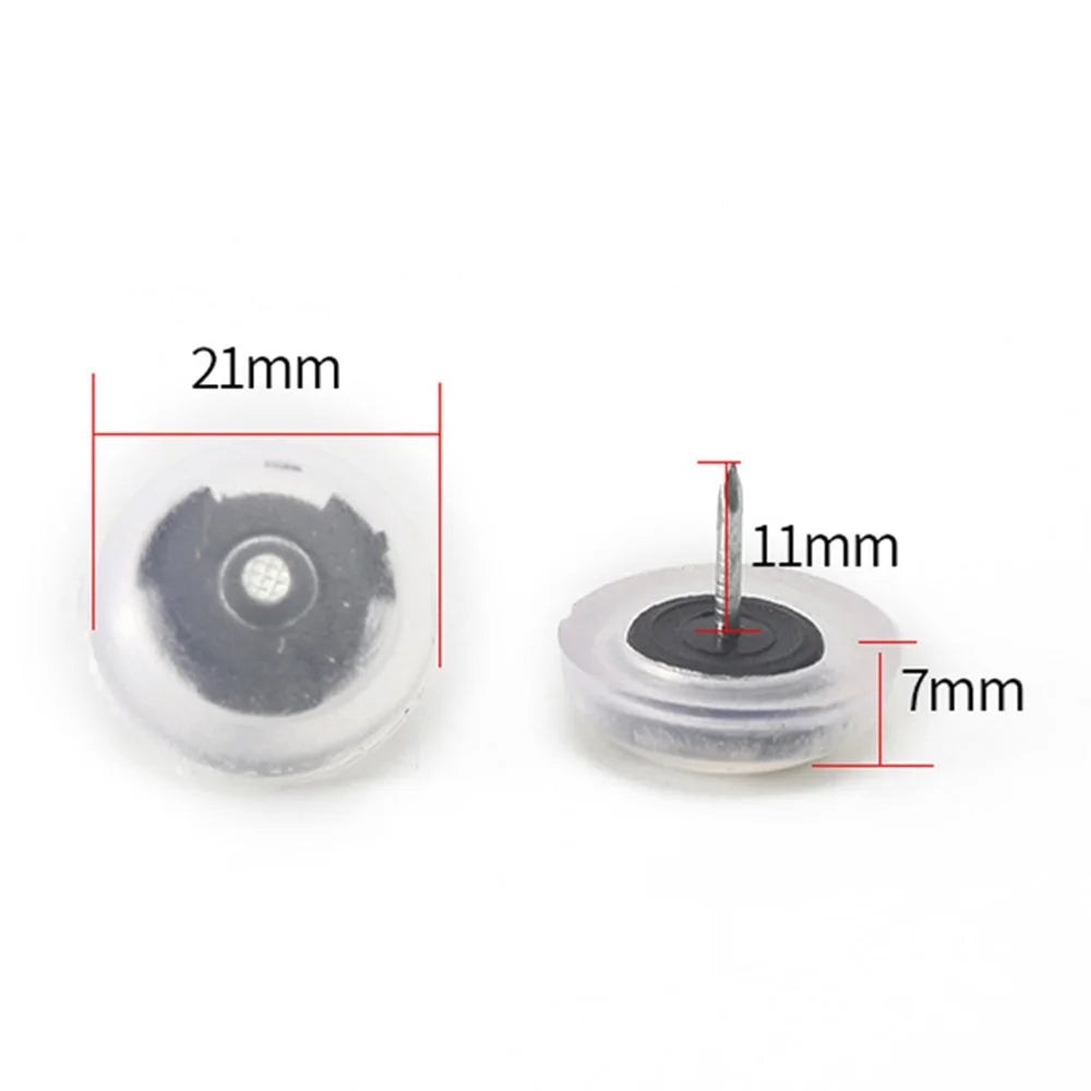 10Pcs PVC Plastic Furniture Feet Nails Protector Ground Chair Leg Floor Nail Anti-skid Sofa Table Bottom Pad - Transparent - 5