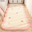 60 x 120cm Faux Cashmere Bedside Rug Soft Plush Floor Mat Bedroom Decor Anti Slip Washable - White Pink  /  Hearts - 1