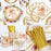 102Pcs Horse Theme Birthday Party Supplies Set Tableware Kit with Plates, Cups, Napkins, Straws, Tablecloth, Banner (No FDA) - 6