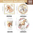 50Pcs Horse Theme Birthday Party Tableware Set with Paper Plates, Cups, Napkins for Holiday Celebration (No FDA) - 6