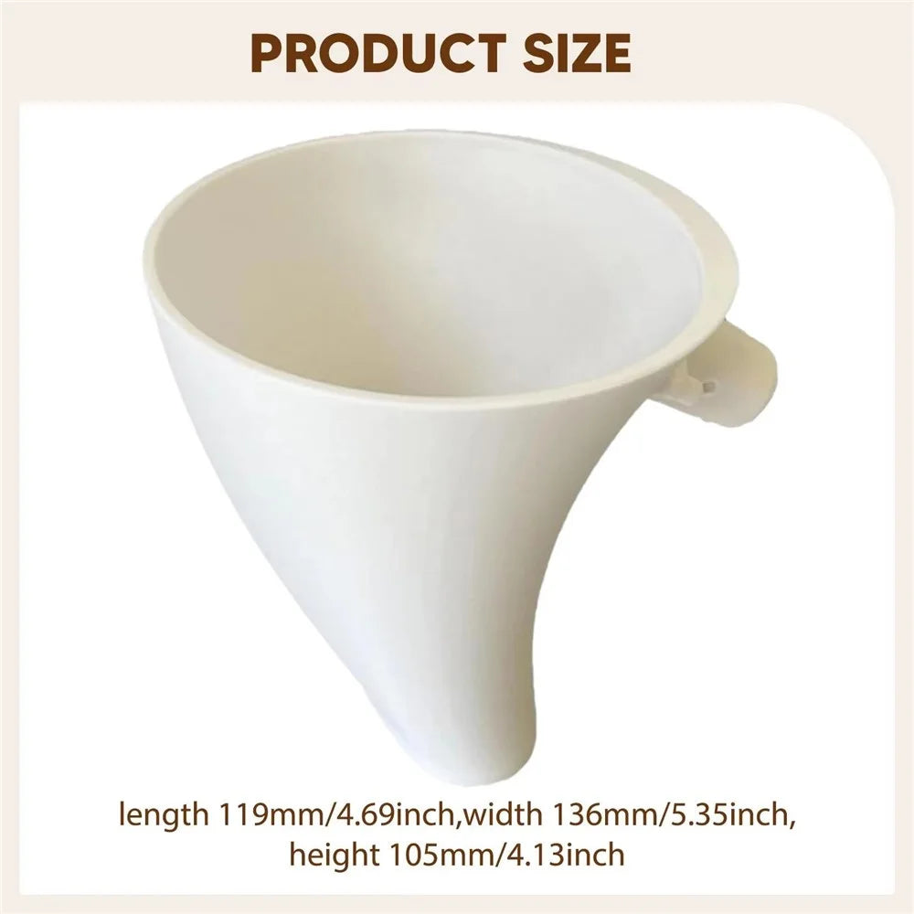 For KitchenAid Mixer 5QT Food Grade Plastic Flour Funnel Tilt Head Stand Mixer Attachment (BPA Free, No FDA) - White - 3
