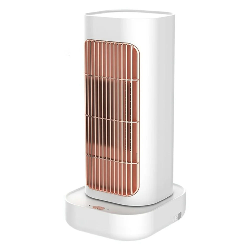 MR10 PTC Ceramic Space Heater Oscillating Fan Heater Portable Electric Heater for Home, EU Plug - White - 1
