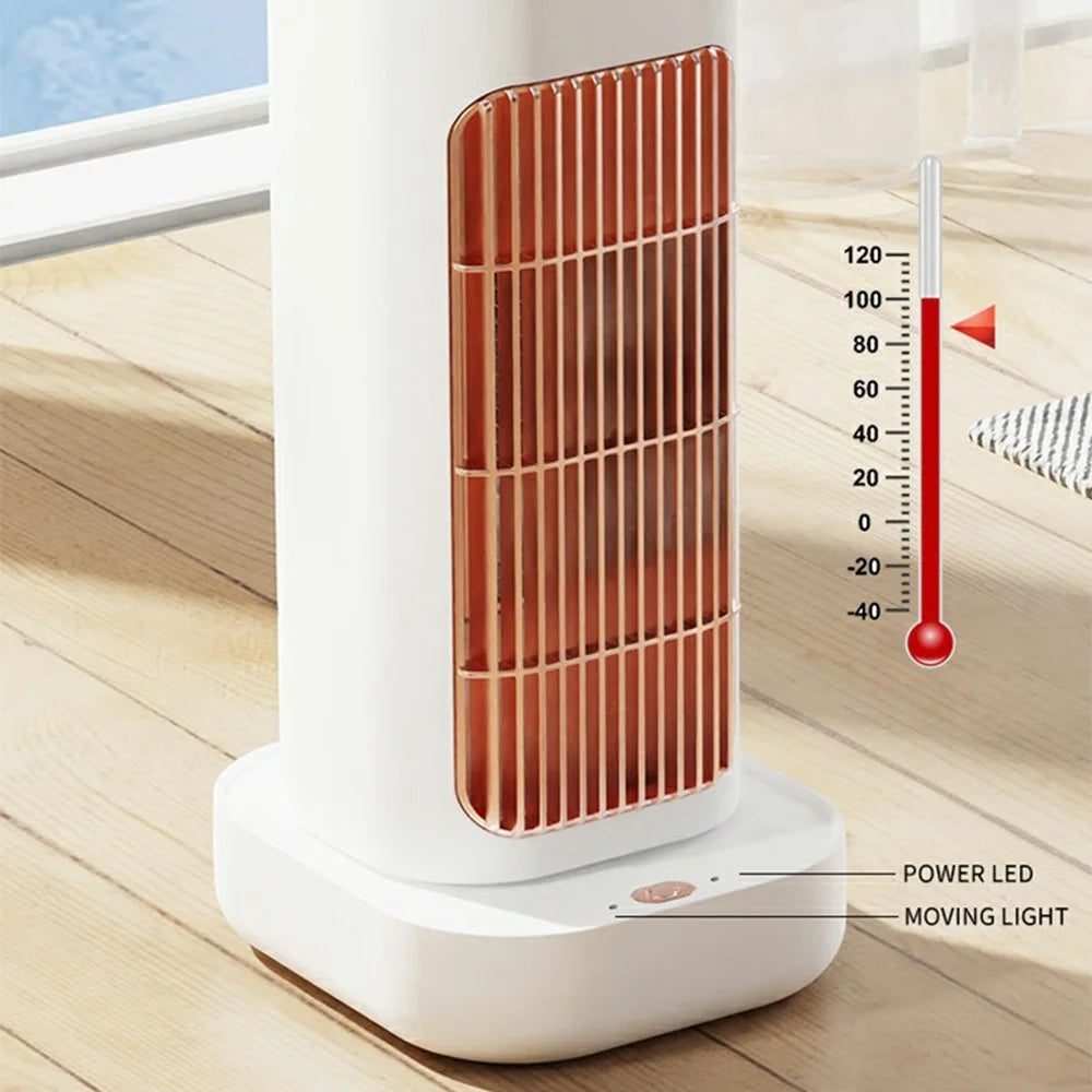 MR10 PTC Ceramic Space Heater Oscillating Fan Heater Portable Electric Heater for Home, EU Plug - White - 6