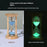 Time Hourglass 10 Minutes Sand Timer Luminous Design Engraved Wooden Base Desktop Decoration - Blue - 3