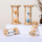 Time Hourglass 10 Minutes Sand Timer Luminous Design Engraved Wooden Base Desktop Decoration - Blue - 7