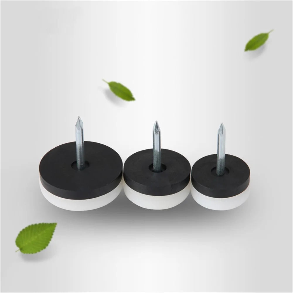20Pcs / Set 28mm Diameter Thickened Furniture Nail-on Sliders Pads Floor Protector for Chair Table Sofa Feet Protecting Wooden Floor - 5