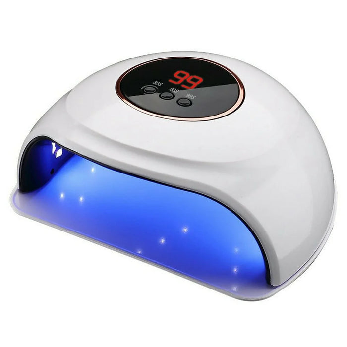 SML T13 12-LED Nail Lamp with Base UV Curing Light Professional Dual Light Source for Nail Art  /  Gel Polish  /  Manicure - White - 1