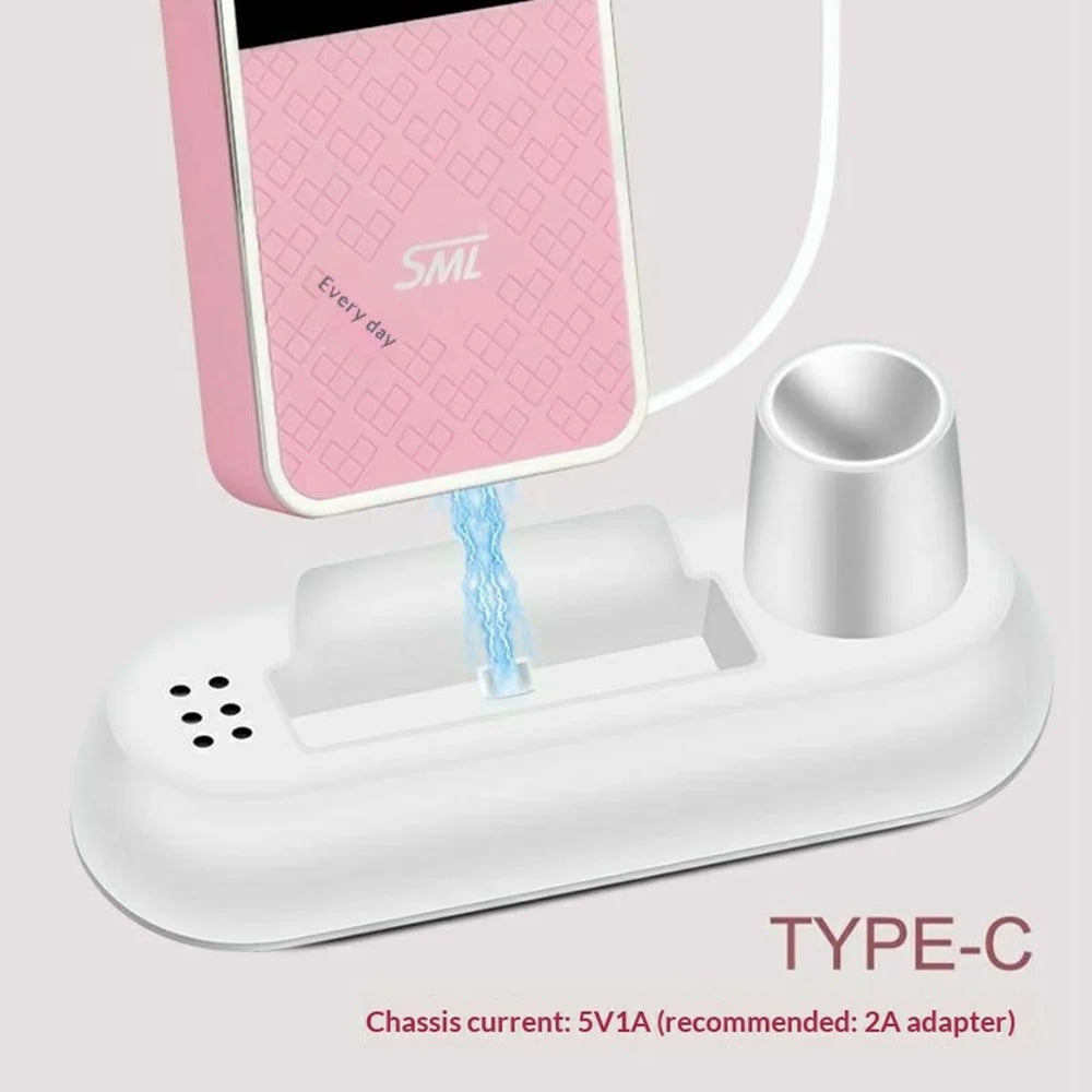 SML Portable Nail Drill Machine 50000 RPM Handheld Nail Remover with Digital Display - Pink - 4