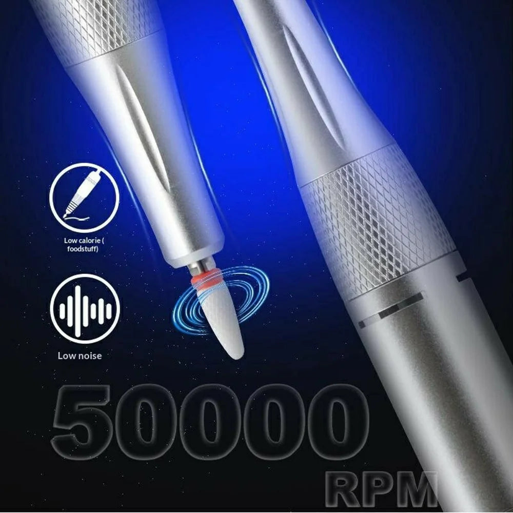SML Portable Nail Drill Machine 50000 RPM Handheld Nail Remover with Digital Display - Pink - 5