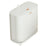 OUK 35 x 15 x 31cm Raised Feet Design Slim Bathroom Trash Can with Lid, Space-Saving Narrow Gap Sealed Toilet Waste Bin - White - 1