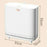 OUK 35 x 15 x 31cm Raised Feet Design Slim Bathroom Trash Can with Lid, Space-Saving Narrow Gap Sealed Toilet Waste Bin - White - 5