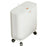 OUK 31 x 15 x 38cm Slim Bathroom Trash Can with Wheels / Lid, Space-Saving Narrow Gap Sealed Toilet Waste Bin - White - 1