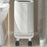 OUK 31 x 15 x 38cm Slim Bathroom Trash Can with Wheels / Lid, Space-Saving Narrow Gap Sealed Toilet Waste Bin - White - 5