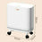 OUK 31 x 15 x 38cm Slim Bathroom Trash Can with Wheels / Lid, Space-Saving Narrow Gap Sealed Toilet Waste Bin - White - 6