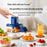 Smart Fruit and Vegetable Peeler Multi-Function Automatic Peeling Machine For Home  /  Commercial Use (No FDA, BPA Free) - Dark Blue - 3