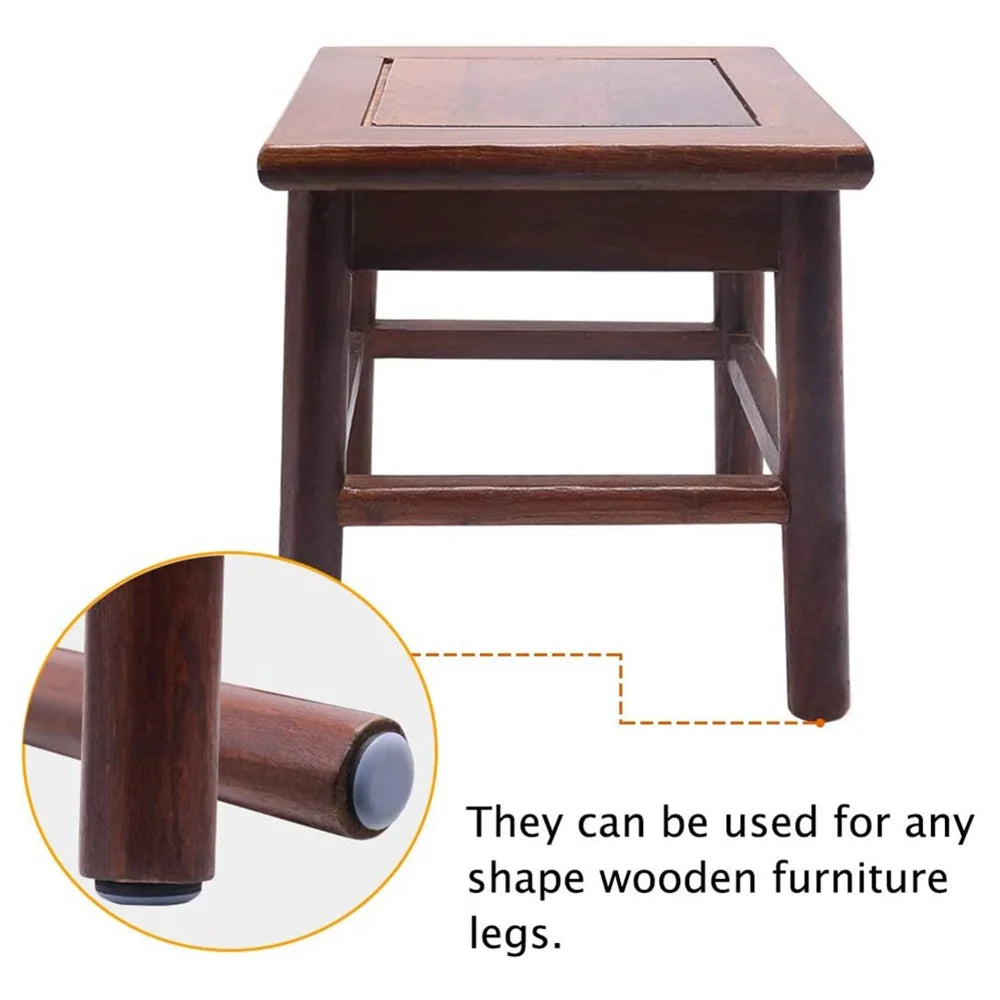 20Pcs / Set 25mm Diameter Round Nail-on Pads Heavy Duty Furniture Movers Table Chair Sliders Hardwood Floor Protectors Sofa Couch Leg Feet Nails Glides - 3