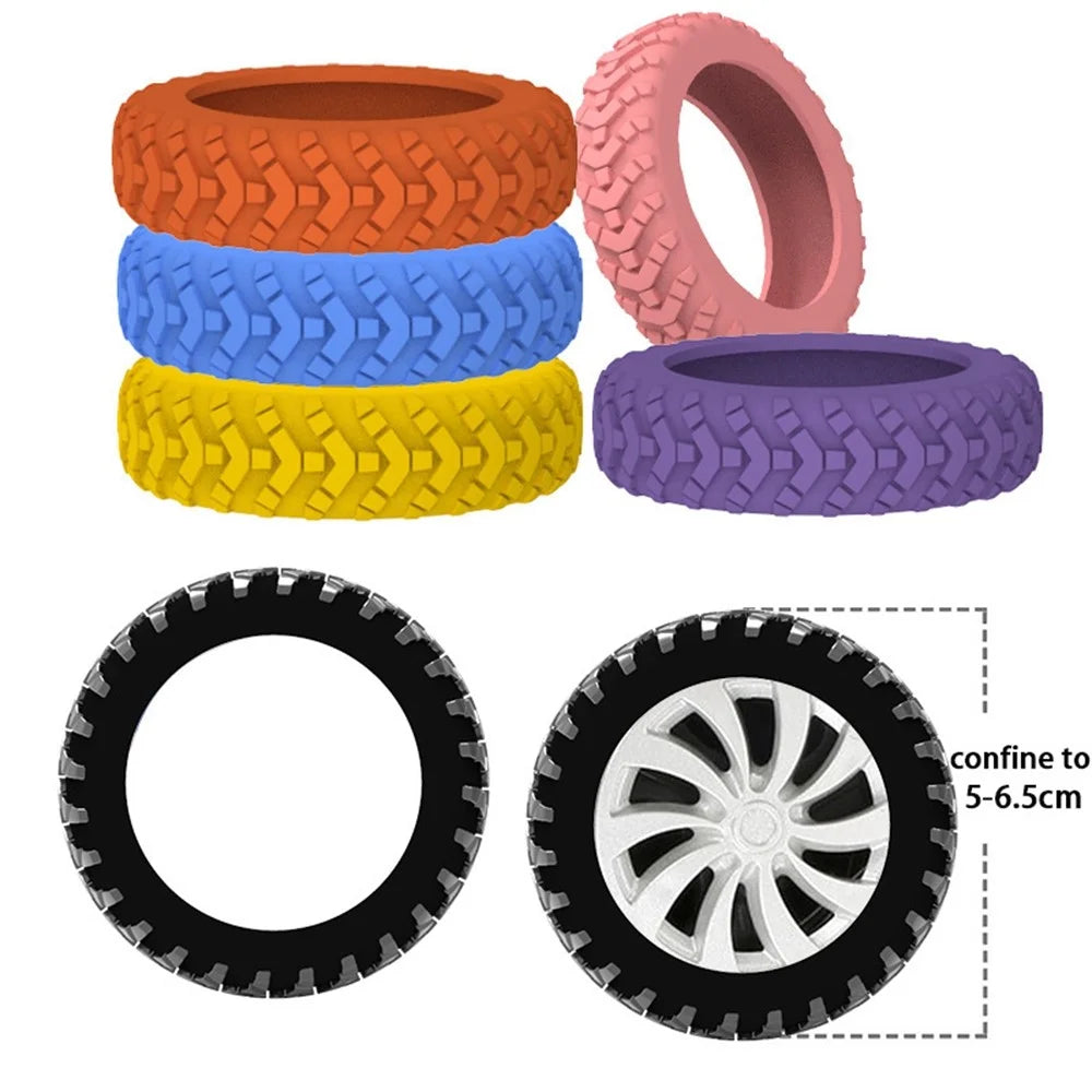 8Pcs Wheel Protector for 20-30 Inch Luggage Suitcase Silicone Wheel Covers Anti Slip Noise Reduction Wear Resistant - Blue - 7