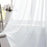 2Pcs 100 x 200cm Semi Sheer Curtain Eyelet Top Solid Color Curtain for Living Room Balcony Window - White - 2