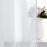 2Pcs 100 x 200cm Semi Sheer Curtain Eyelet Top Solid Color Curtain for Living Room Balcony Window - White - 5