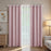 3Pcs 132 x 210cm Curtains Set Blackout Curtains Drapes for Living Room Bedroom - 2Pcs Pink + 1Pc White - 2
