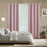 3Pcs 132 x 210cm Curtains Set Blackout Curtains Drapes for Living Room Bedroom - 2Pcs Pink + 1Pc White - 3