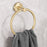 5Pcs Bathroom Hardware Set Stainless Steel Towel Bar Tissue Holder Wall Mounted Storage Hook - Gold - 4