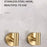 5Pcs Bathroom Hardware Set Stainless Steel Towel Bar Tissue Holder Wall Mounted Storage Hook - Gold - 7