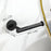 Wall Mounted Toilet Paper Holder for Bathroom Stainless Steel Rust Proof Space Saving Tissue Rack - Black - 1