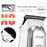 VGR V-071 Professional Hair Clipper Dual Speed Low Noise USB Rechargeable T-Blade Hair Trimmer - 7