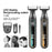 VGR V-360 Electric Shaver IPX6 Waterproof USB Rechargeable Razor with LED Display for Men - Green - 6